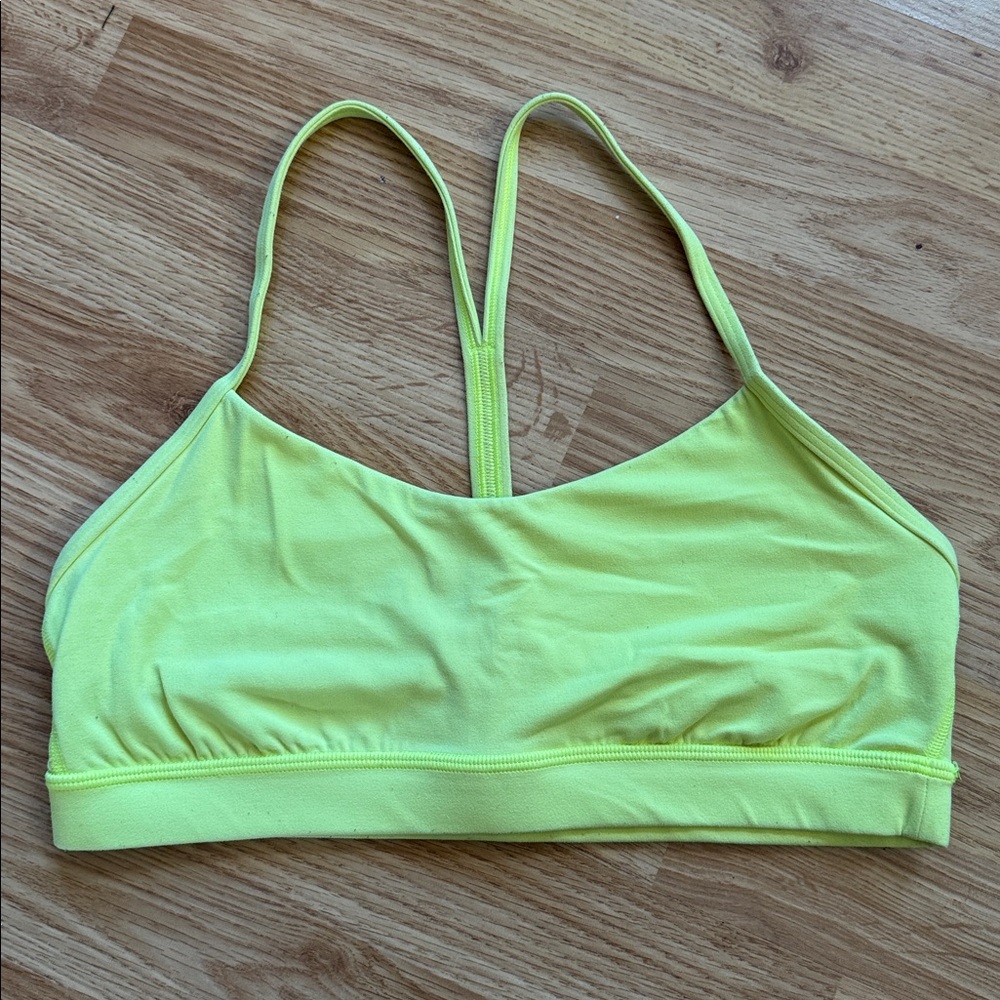 lululemon athletica Neon Yellow Sports Bra